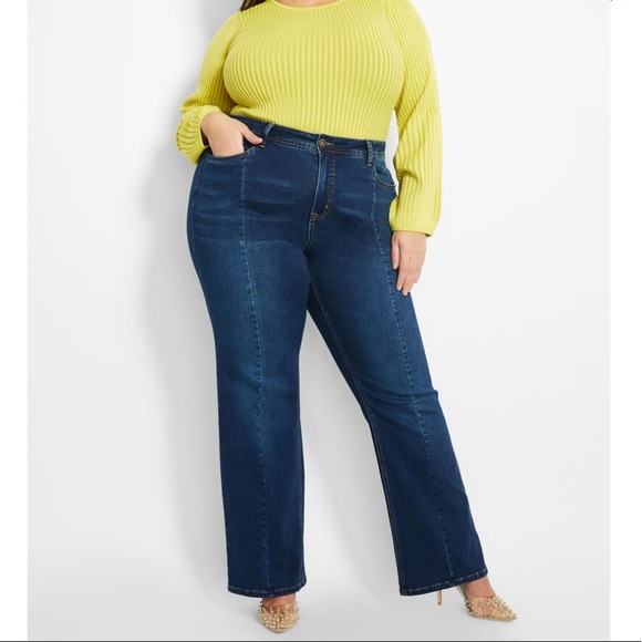 flare leg high waist jeans